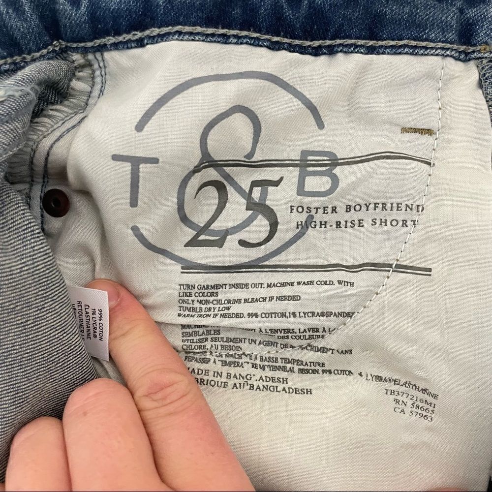 TREASURE & BOND Boyfriend High Waist Slim Fit Mini Shorts - Picture 7 of 12